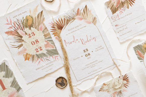 Download Bohemian Dried Foliage Wedding Suite - Wedding Collection