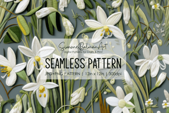 Download Snowdrops Seamless Pattern - Premium Resources