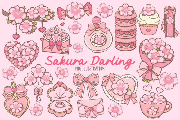 Download Sakura Kawaii Cherry Blossom Clipart - Cherry blossom Collection